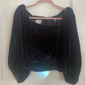 Free People Velvet Crop